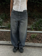 【Summer Fabric】Dear Wide Jeans