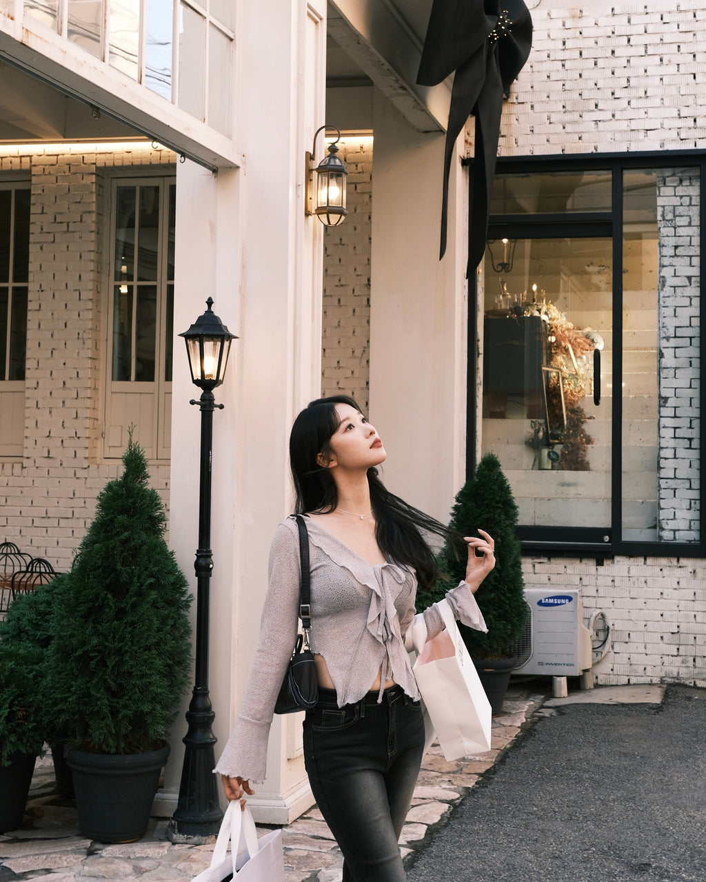 【🩶Korean Style Sexy】Ribbon Cardigan 