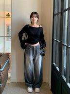 【🍂y2k autumn】Unbalanced Charm Knit 