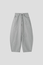 [God Pants Series] Flower Jeans 