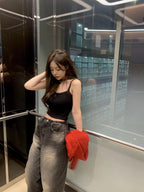 【OOTJ】Hip Pocket Wide Jeans 