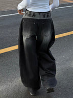 【🖤Heaven Patch Wide Jeans】 