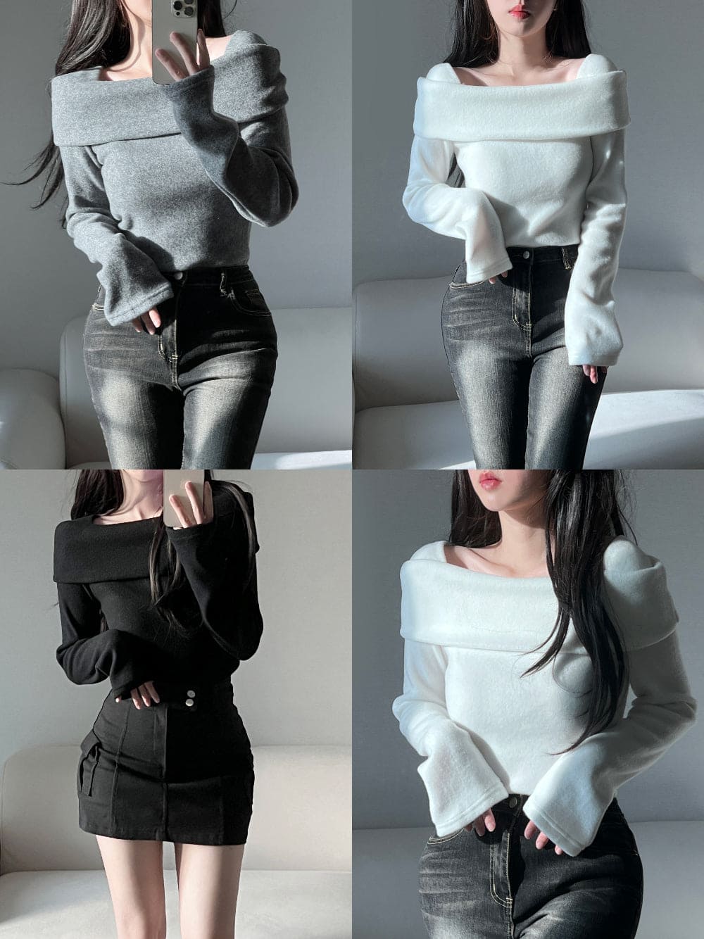 【🥂Date Picks】Square Fleece Top 