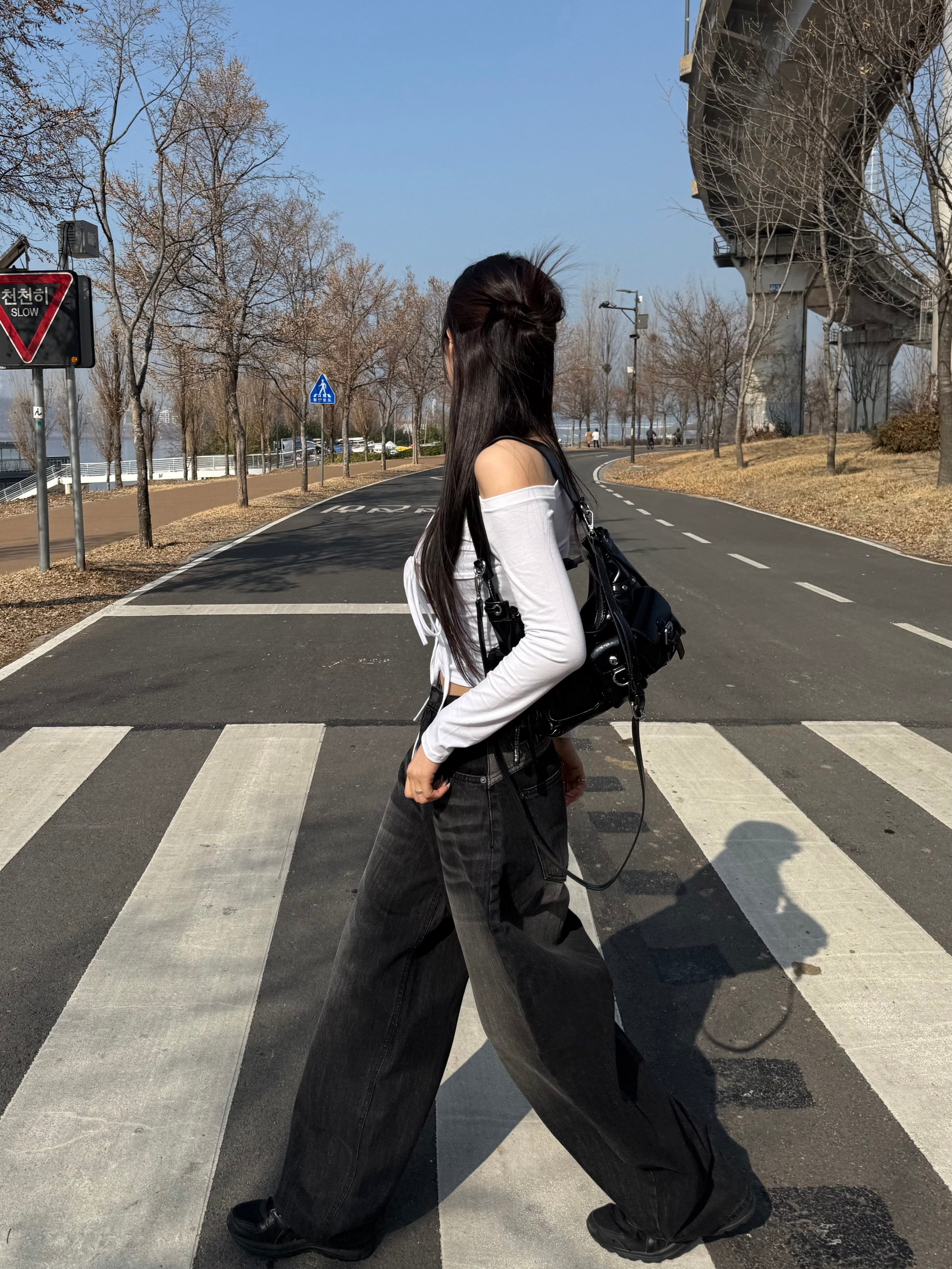 【🖤Heaven Patch Wide Jeans】 