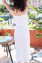 Ruffled camisole maxi dress