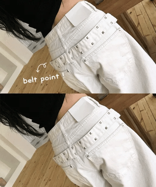 【彎刀神褲】Back Belt Pants