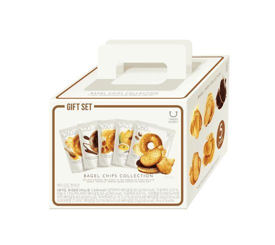 Olive Young Korea's No.1 Cookie Snack | Delight Project Bagel Chips Gift Set 🥯 