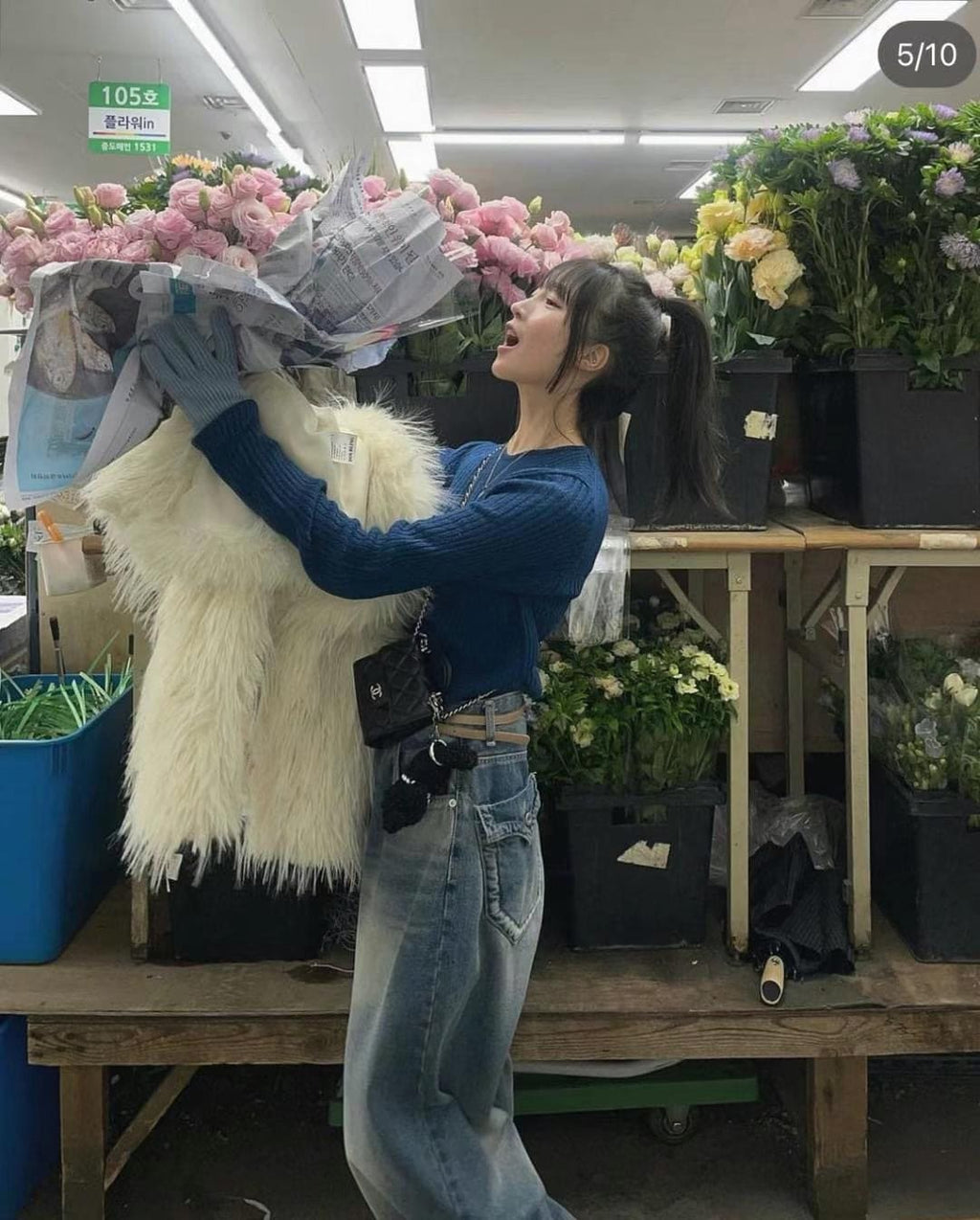 【KARINA same style】Boyfriend Wide Jeans 