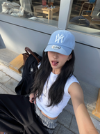【KARINA x MLB】SIGNATURE BALL CAP NY