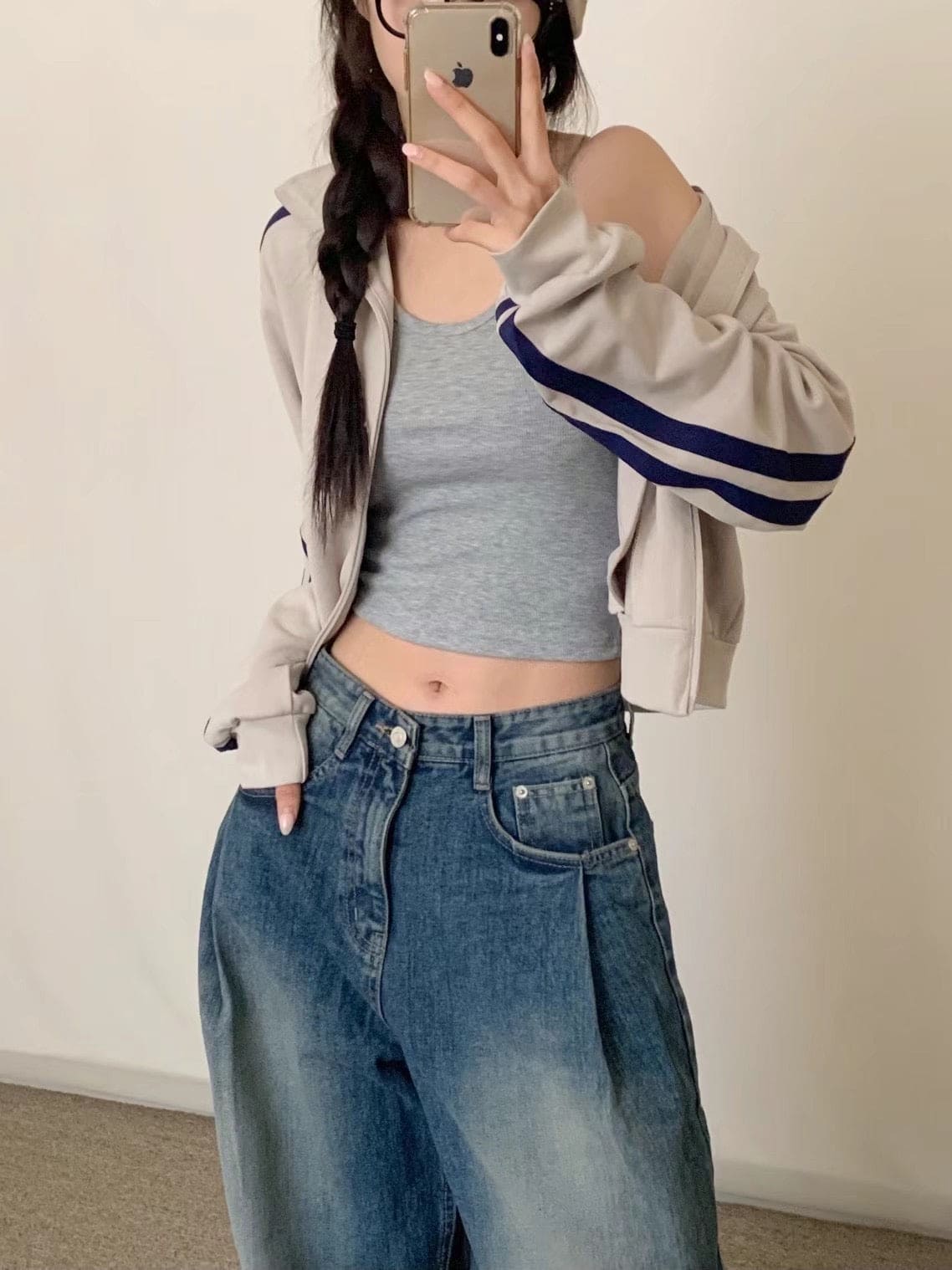 【Autumn/Winter ver.】Pintuck Balloon Wide Denim 