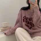 【Soft and Thick】How To Spell Love Knit 