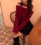 Breezy Off Shoulder Scarf Set 