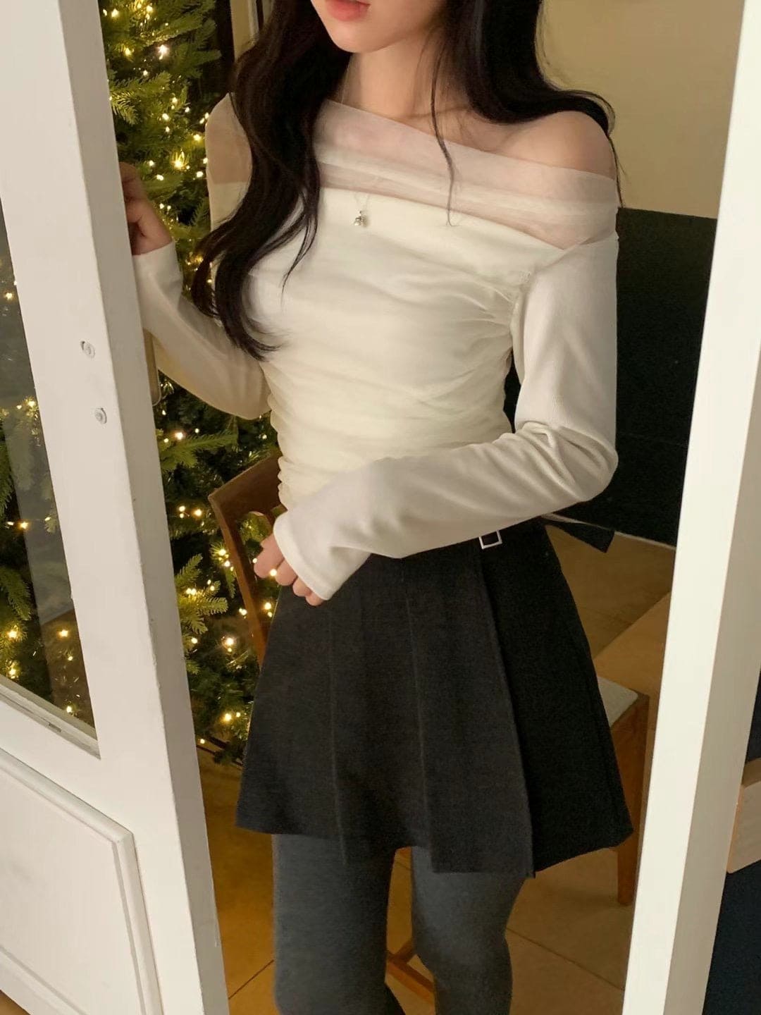 【🥂HOLIDAY PICK】Drape See-Through Tee 