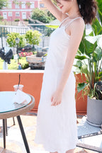 Ruffled camisole maxi dress