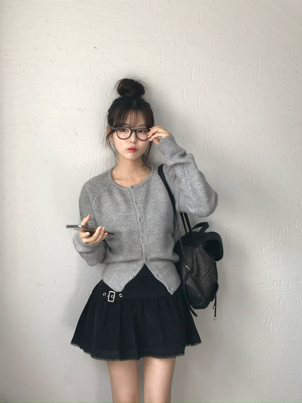 【🩶Daily】Label Cardigan 