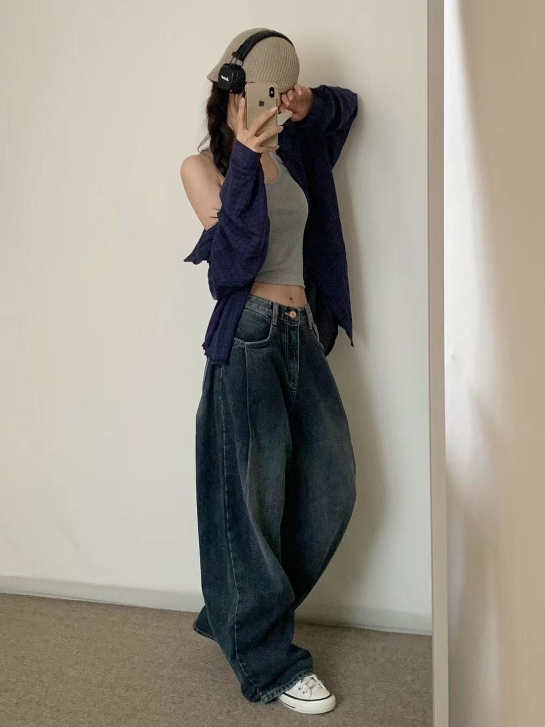 【Autumn/Winter ver.】Pintuck Balloon Wide Denim 
