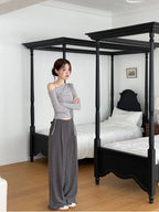 【🩶Easy and versatile】Ribbon Top 