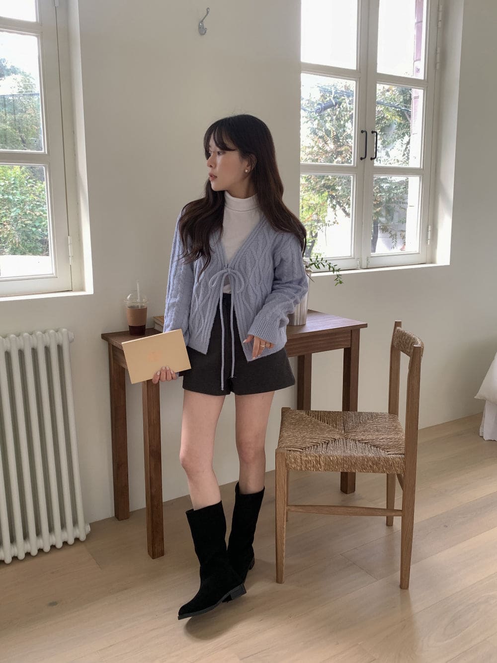 Palette Eyelet Ribbon Cardigan