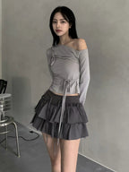 【🖤y2k vibe】Cancan Skirt 