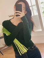 【🌷Soft】Pretzel Cable U-Neck Knit