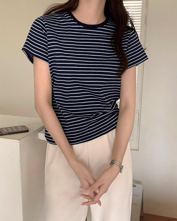 [Comfortable and Relaxed] Daily Stripe Tee