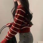 【🍷Christmas &amp; New Year PICK】Striped Warm Loose Knit Sweater 