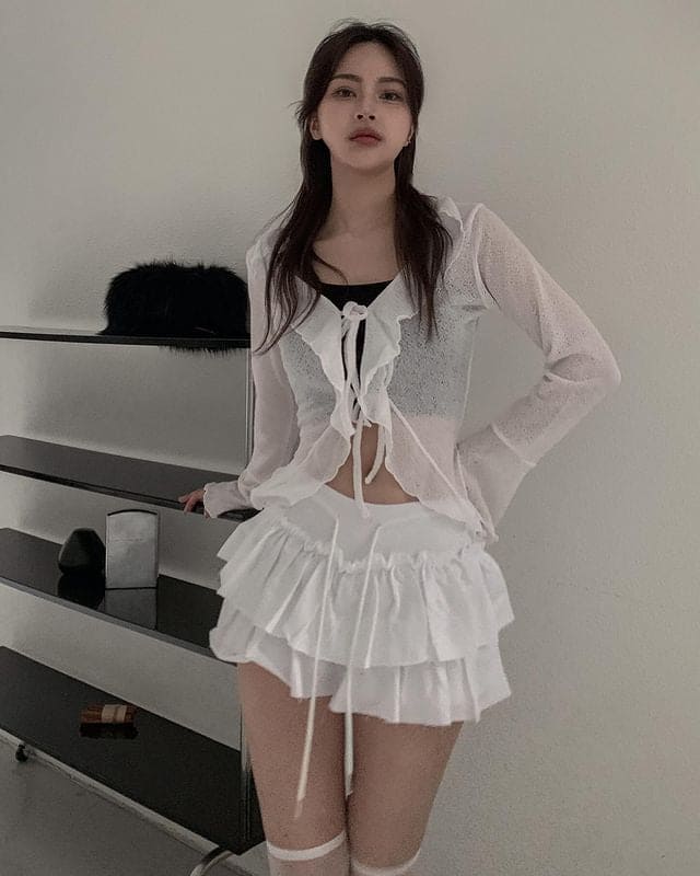 【🖤y2k vibe】Cancan Skirt 