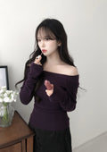 [Easy to Wear] Basic Off Shoulder Top 
