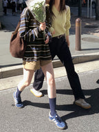 【🪵Simple and Versatile】Rugby Stripe Piket Tee 