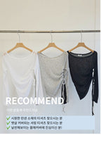 【y2k vibe】Unbalanced Loose Fit Knitwear 