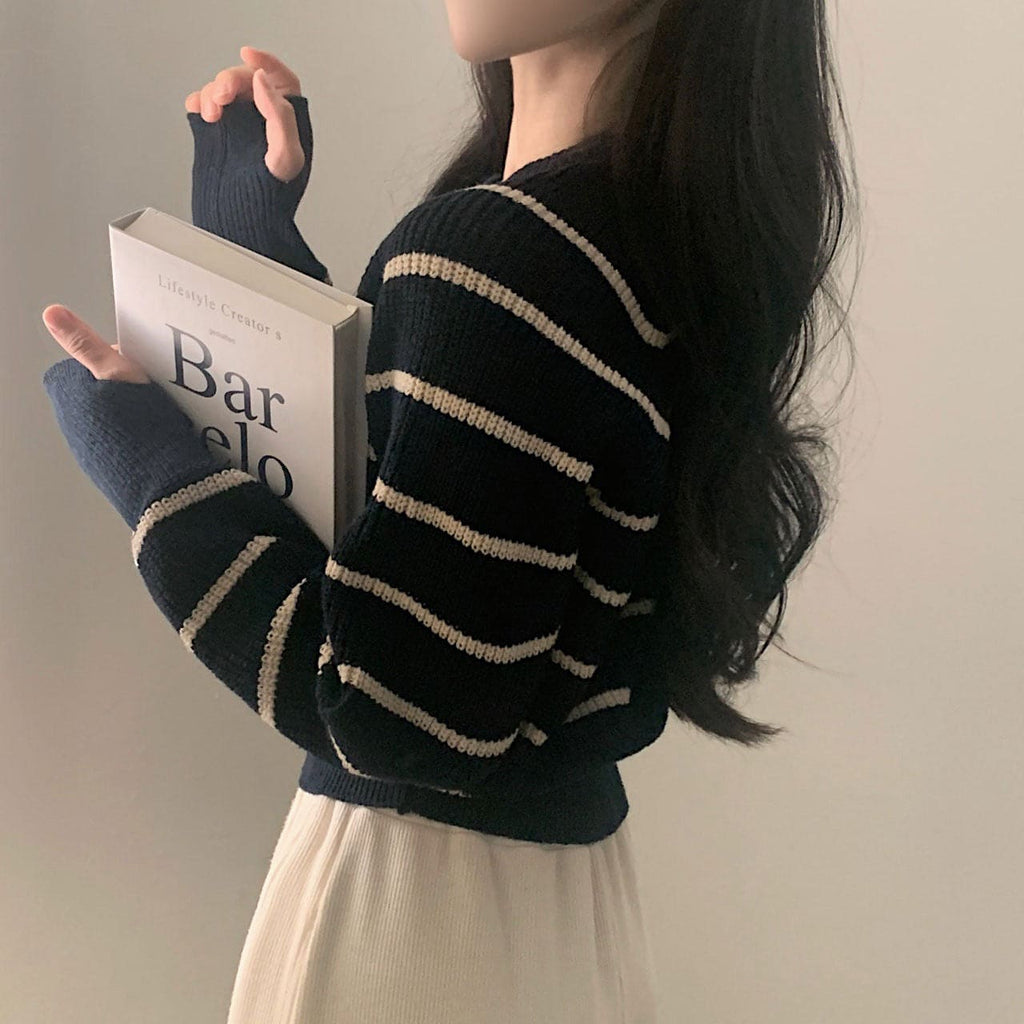 【🍷Christmas &amp; New Year PICK】Striped Warm Loose Knit Sweater 