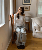 【🩶Easy and versatile】Ribbon Top 