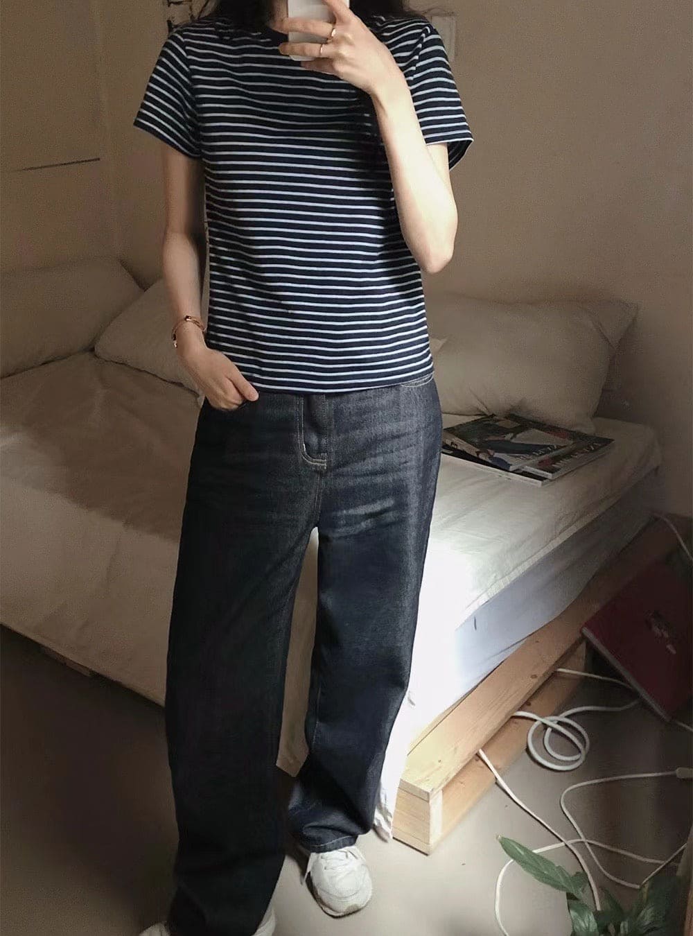 [Comfortable and Relaxed] Daily Stripe Tee