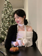 Breezy Off Shoulder Scarf Set 