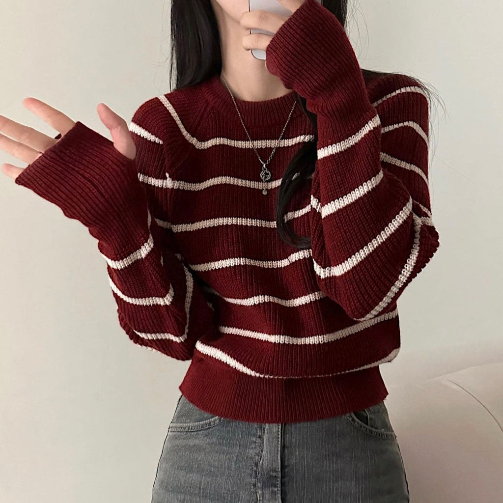 【🍷Christmas &amp; New Year PICK】Striped Warm Loose Knit Sweater 