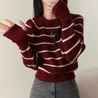 【🍷Christmas &amp; New Year PICK】Striped Warm Loose Knit Sweater 