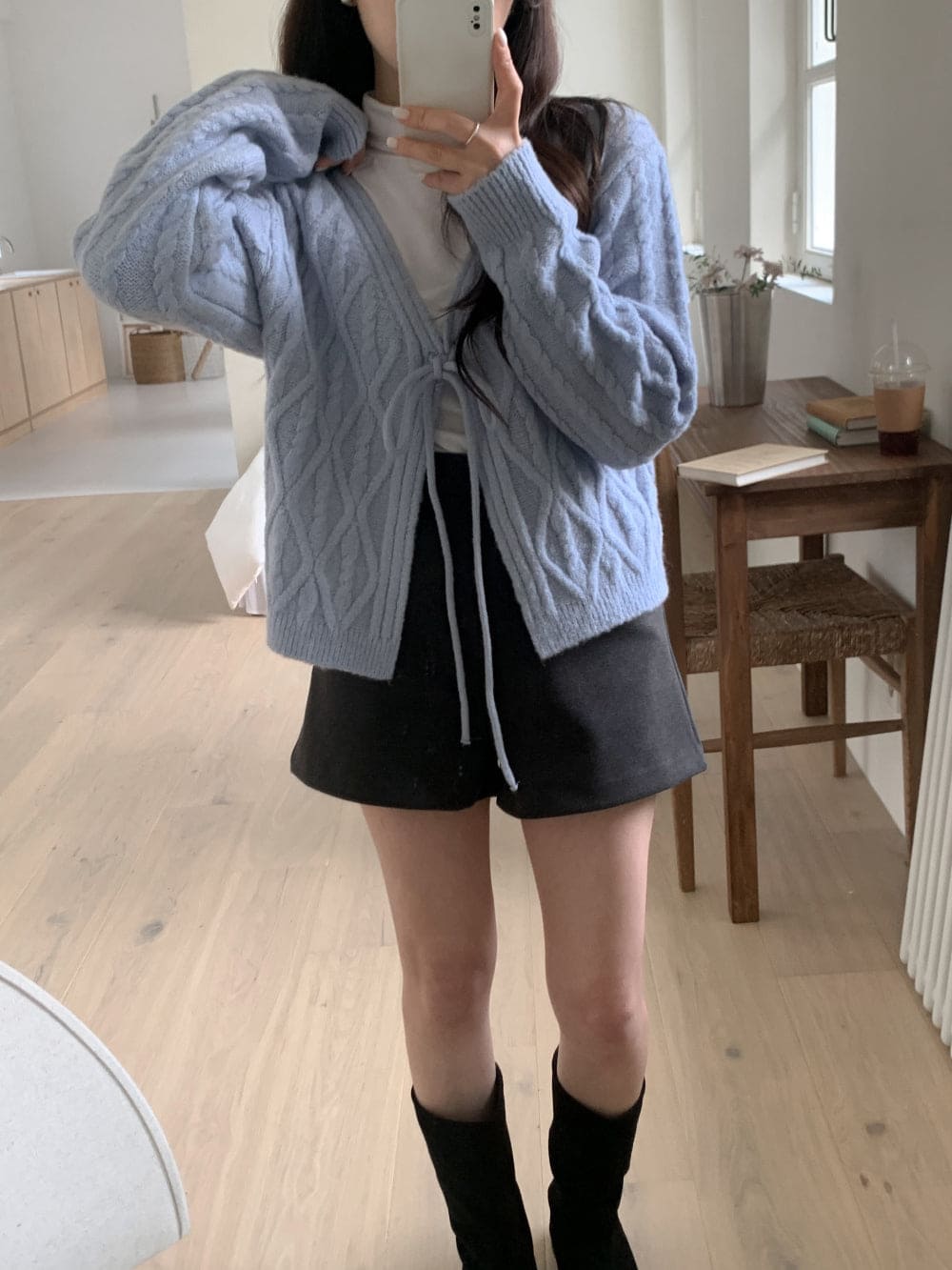 Palette Eyelet Ribbon Cardigan