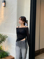 【🍂y2k autumn】Unbalanced Charm Knit 