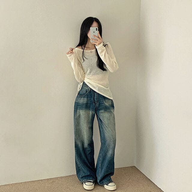 【🍂y2k autumn】Unbalanced Charm Knit 