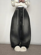 【Autumn/Winter ver.】String Balloon Wide Jeans 