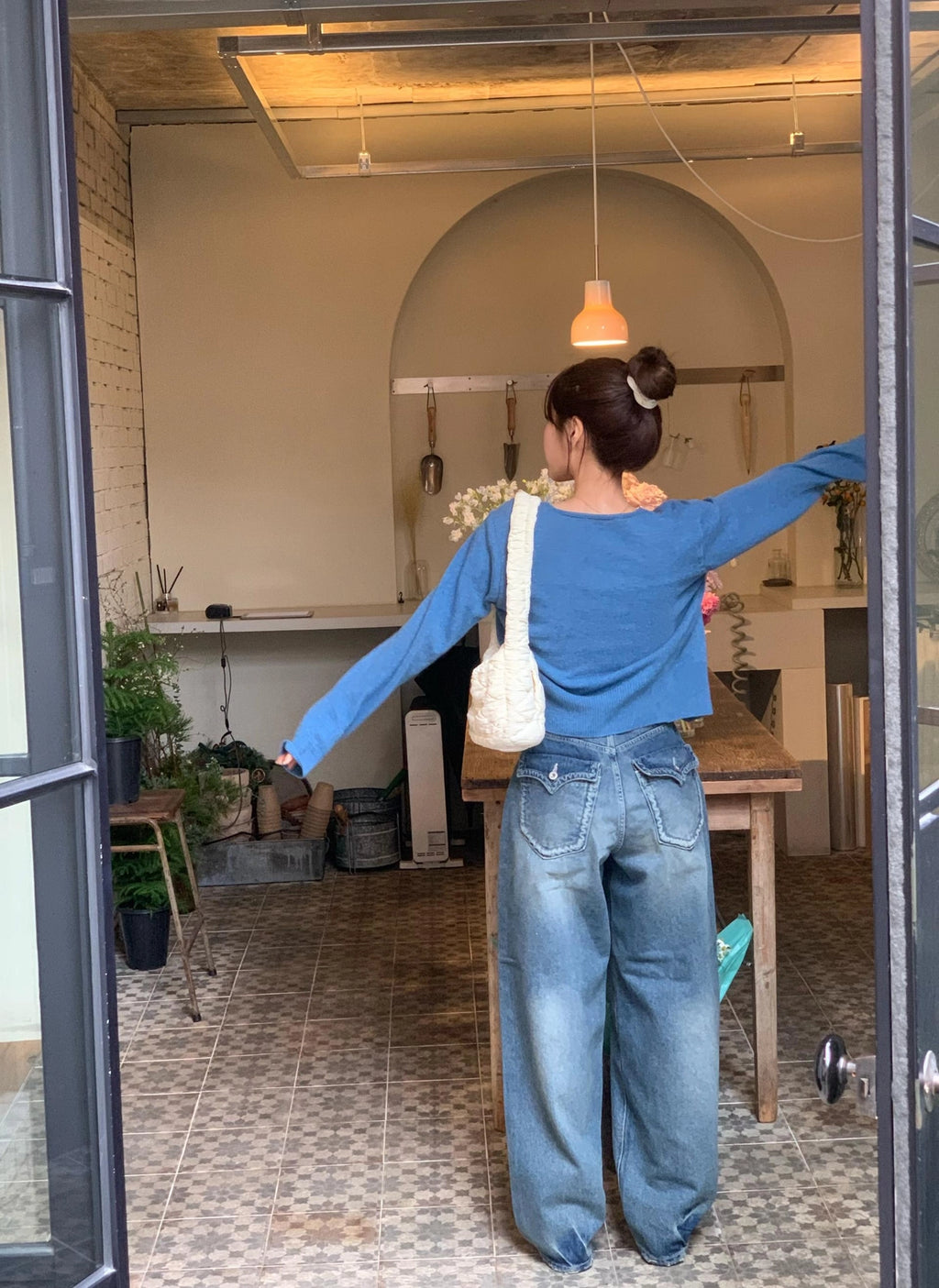 【KARINA same style】Boyfriend Wide Jeans 