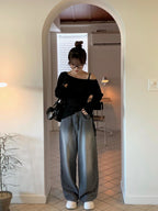 【🍂y2k autumn】Unbalanced Charm Knit 