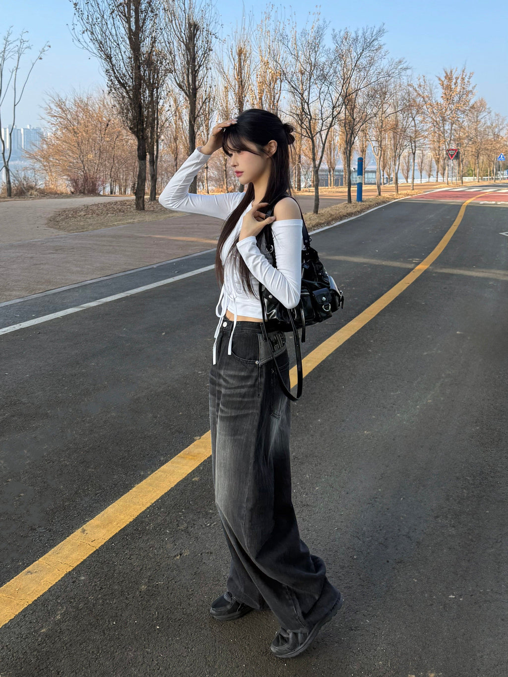 【🖤Heaven Patch Wide Jeans】 