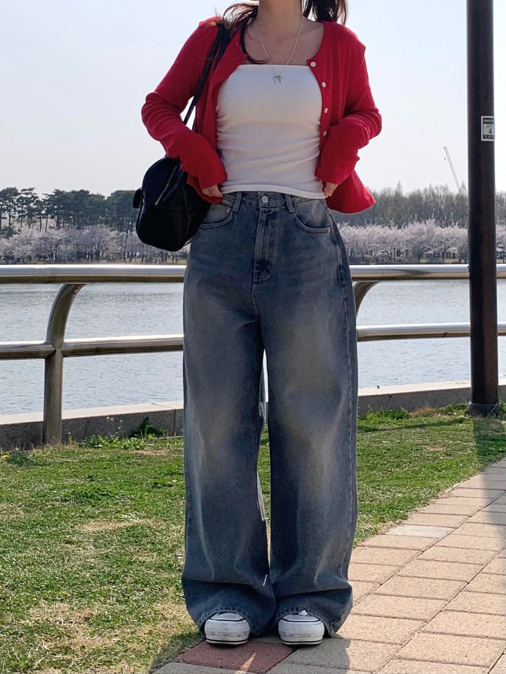 【Y2K Vibe】Cool Wide Jeans