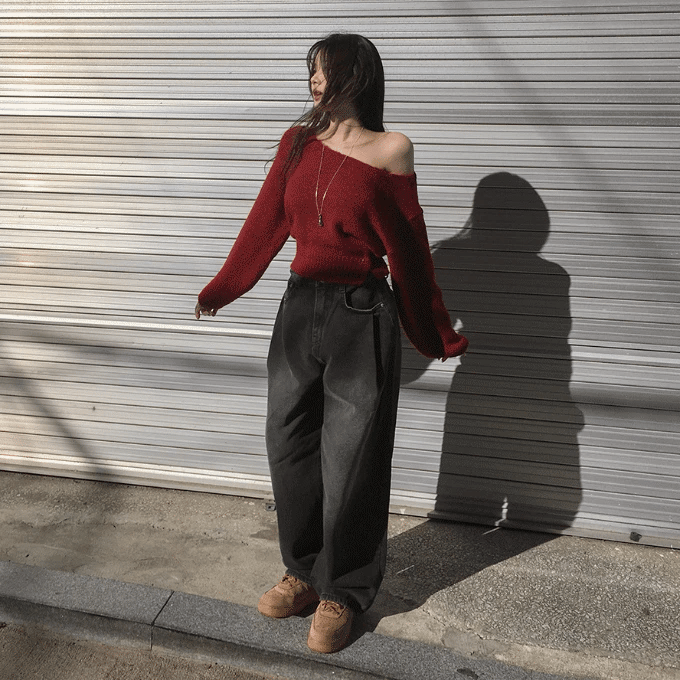 【Autumn/Winter ver.】Pintuck Balloon Wide Denim 