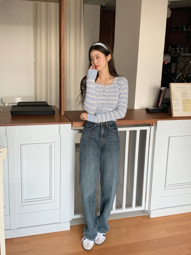 【🩶Spring/Summer Must-Have】Wide Fit Washed Jeans