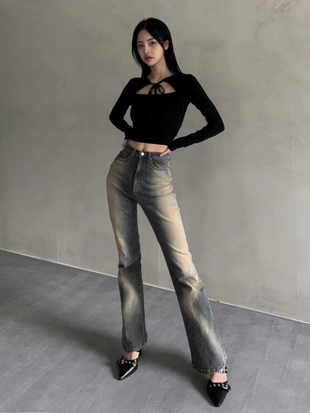 【🩶Korean Style Sexy】Ribbon Top 