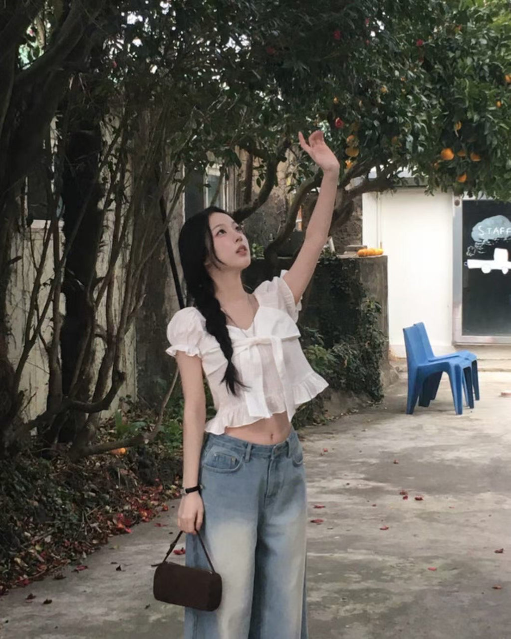 【夏日芭蕾風】Ribbon Puff Blouse