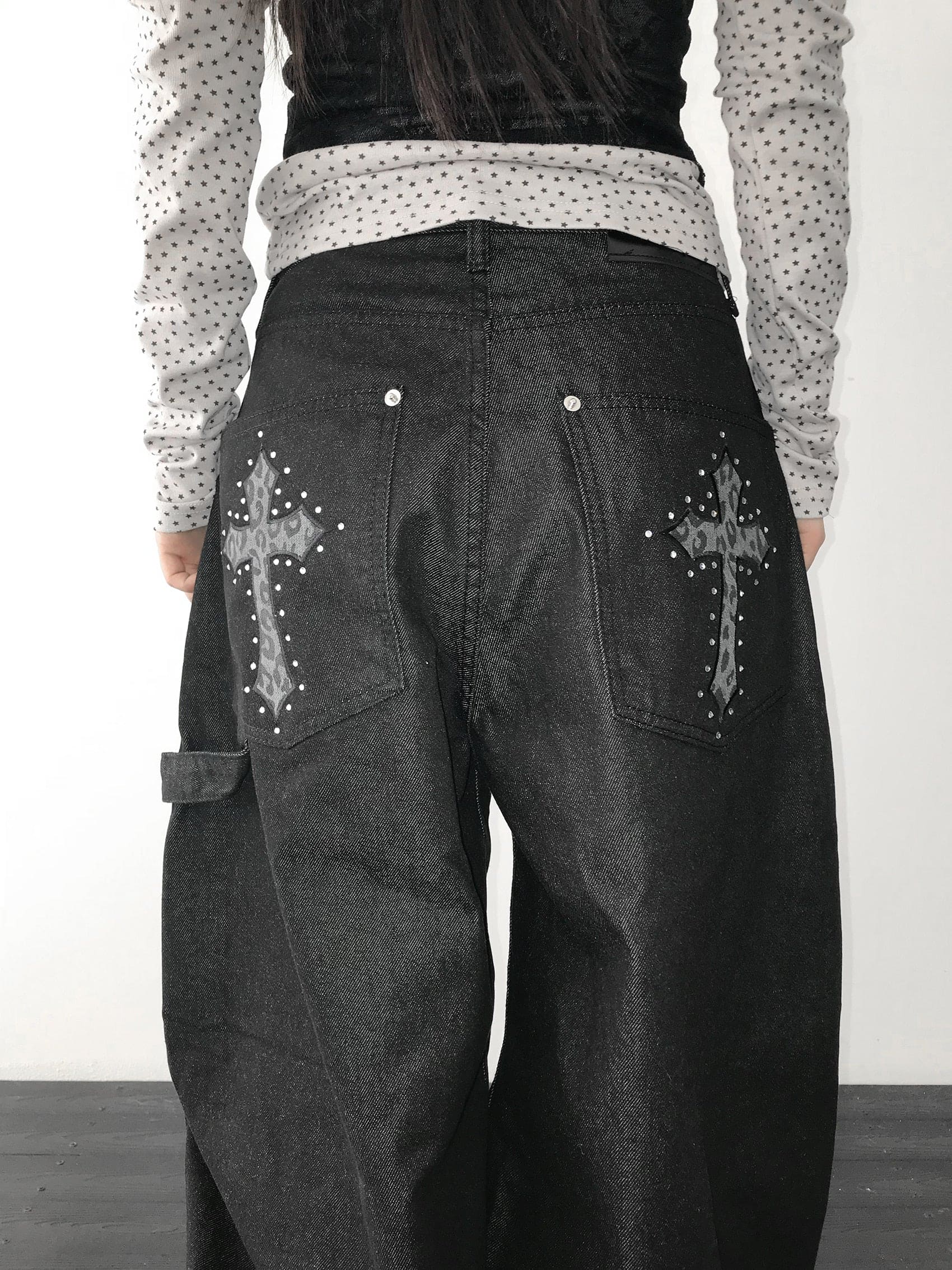 【Divine Pants Series】Cross Back Jeans 