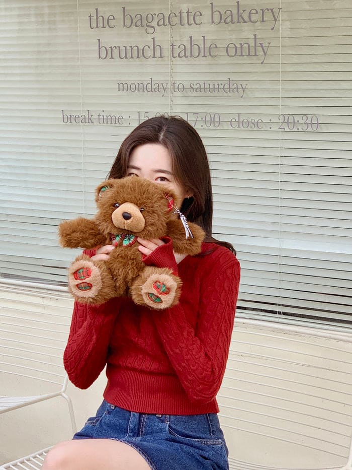 【🌷Soft】Pretzel Cable U-Neck Knit